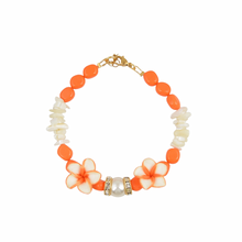 Flower Orange Anklet