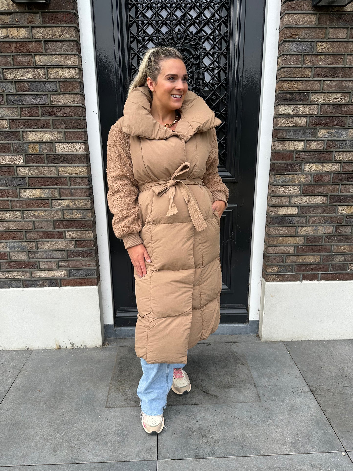 Winter Jacket Teddy - Taupe
