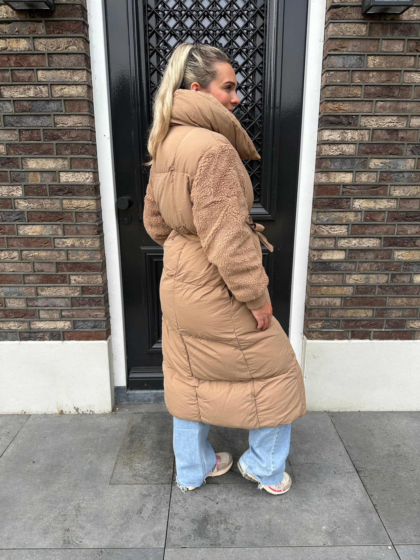 Winter Jacket Teddy - Taupe