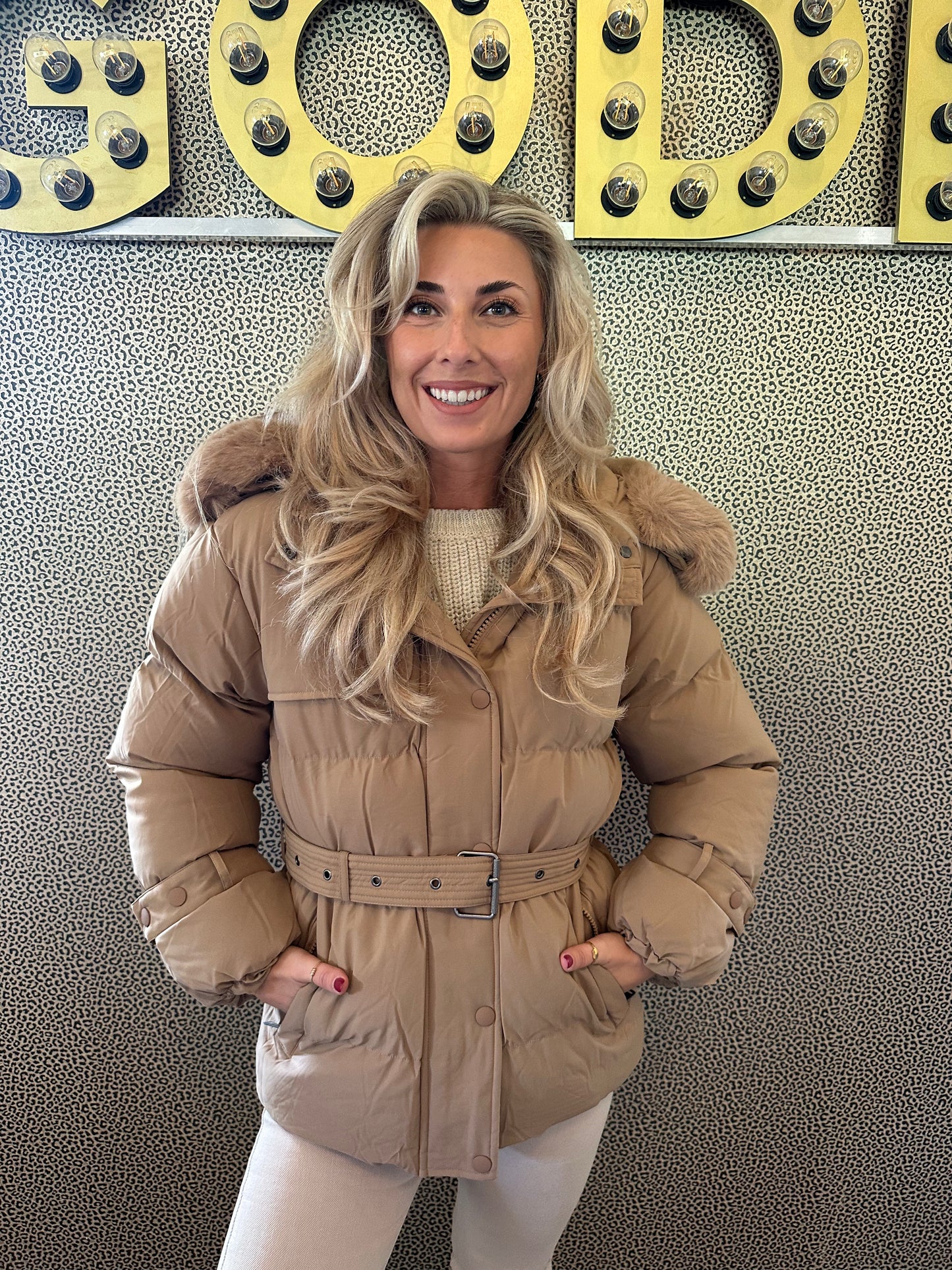 Winter Jacket Holly - Camel