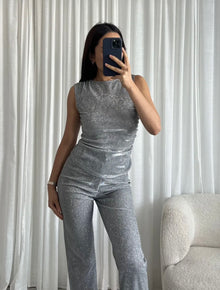 Glitter Top Chadé - Blue