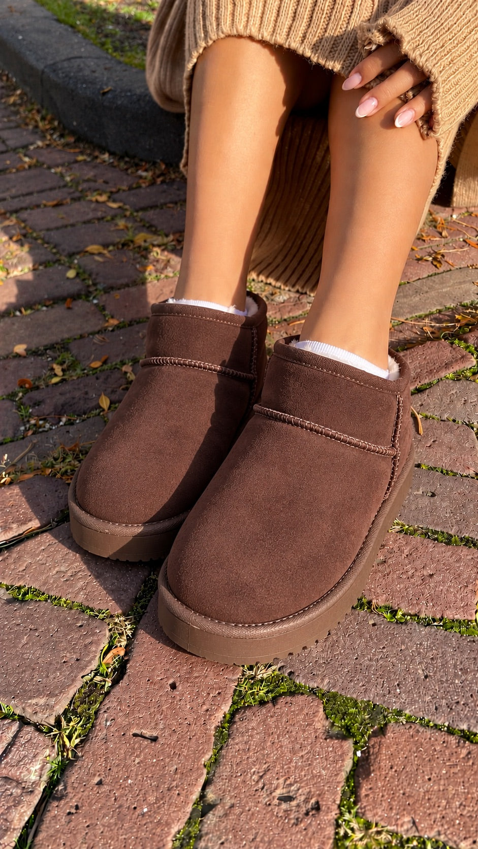 Bottines Teddy Mini - Marron foncé