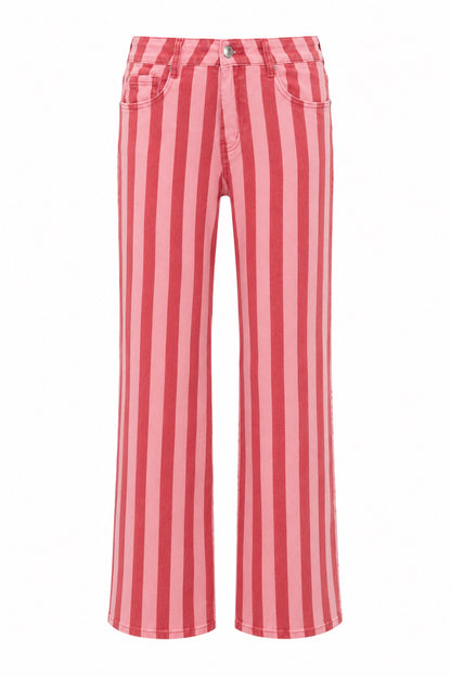 Wide Leg Jeans - Pink Lemonade