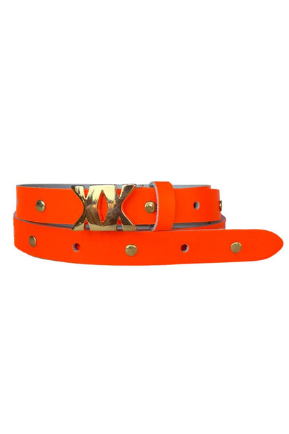 Belt Leather PBK Gold Studs