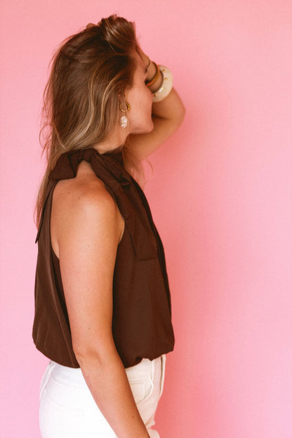 Halter Top Noa - Choco
