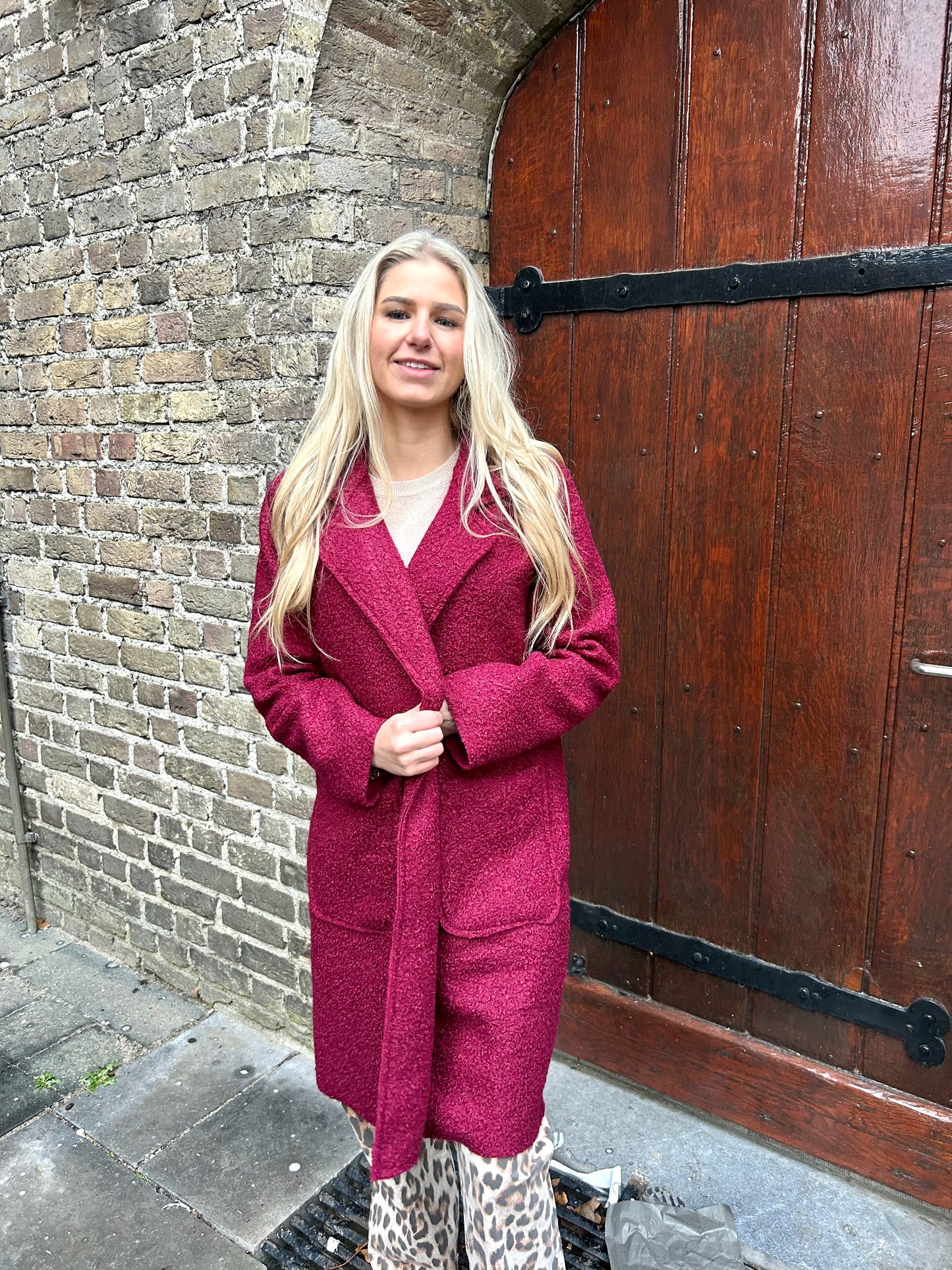 Coat Teddy - Bordeaux