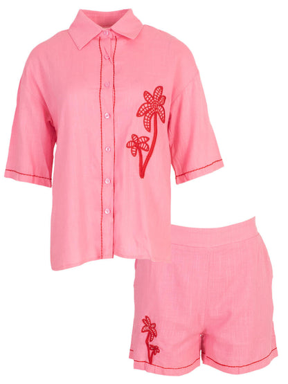 Pink Palms Set