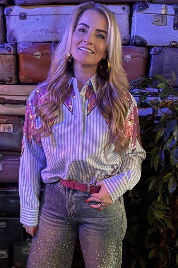 Blouse Sparkle Flame