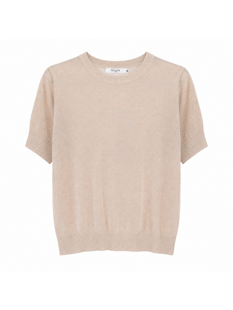 T-shirt Sparkle - Beige
