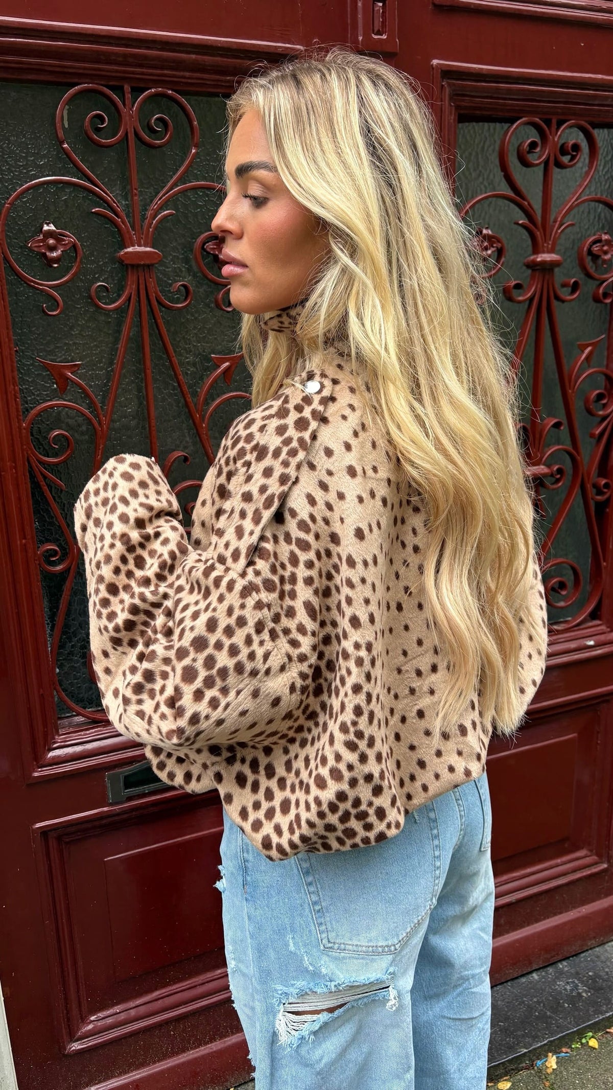 Chaqueta bomber Bambi - Beige