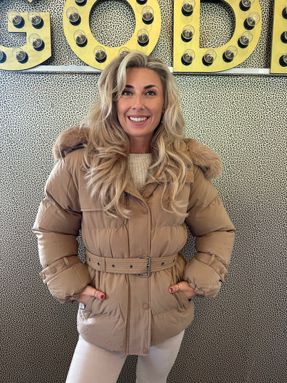 Winter Jacket Holly - Camel