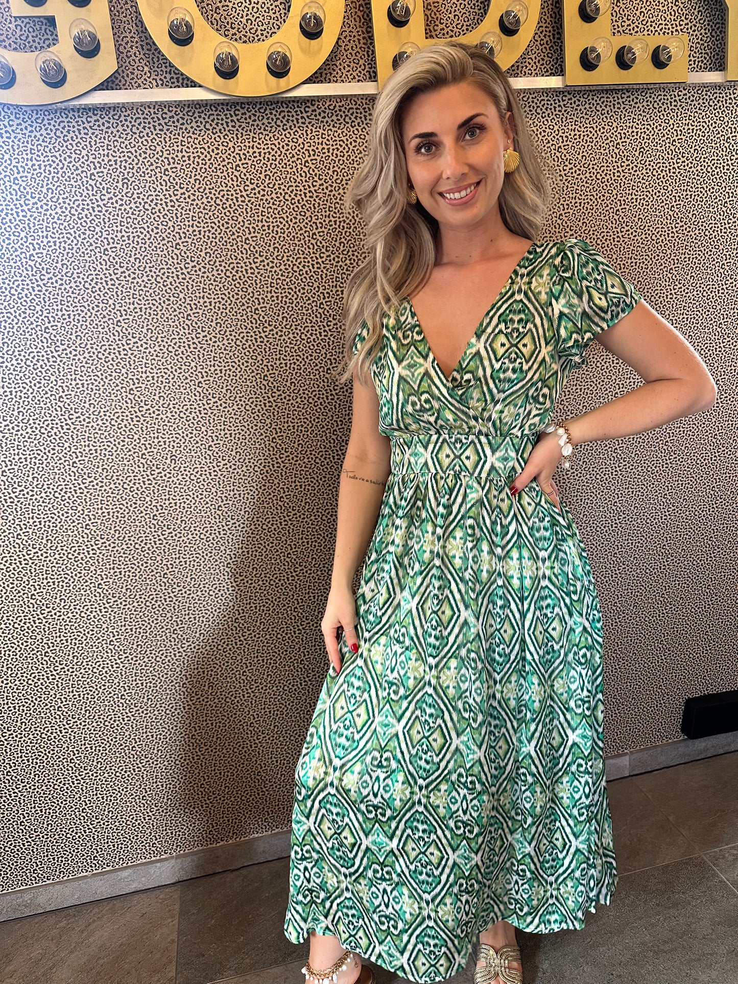 Maxi Dress Aiva - Green