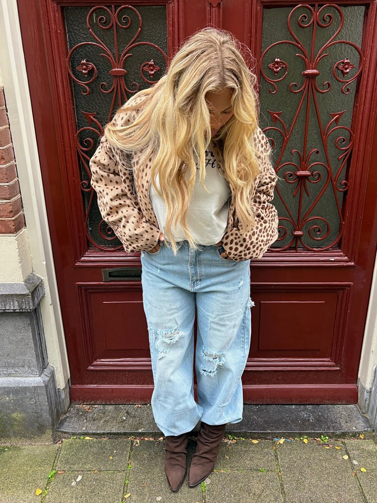 Chaqueta bomber Bambi - Beige