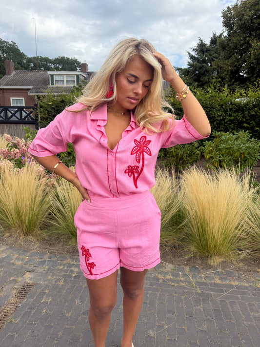 Pink Palms Set