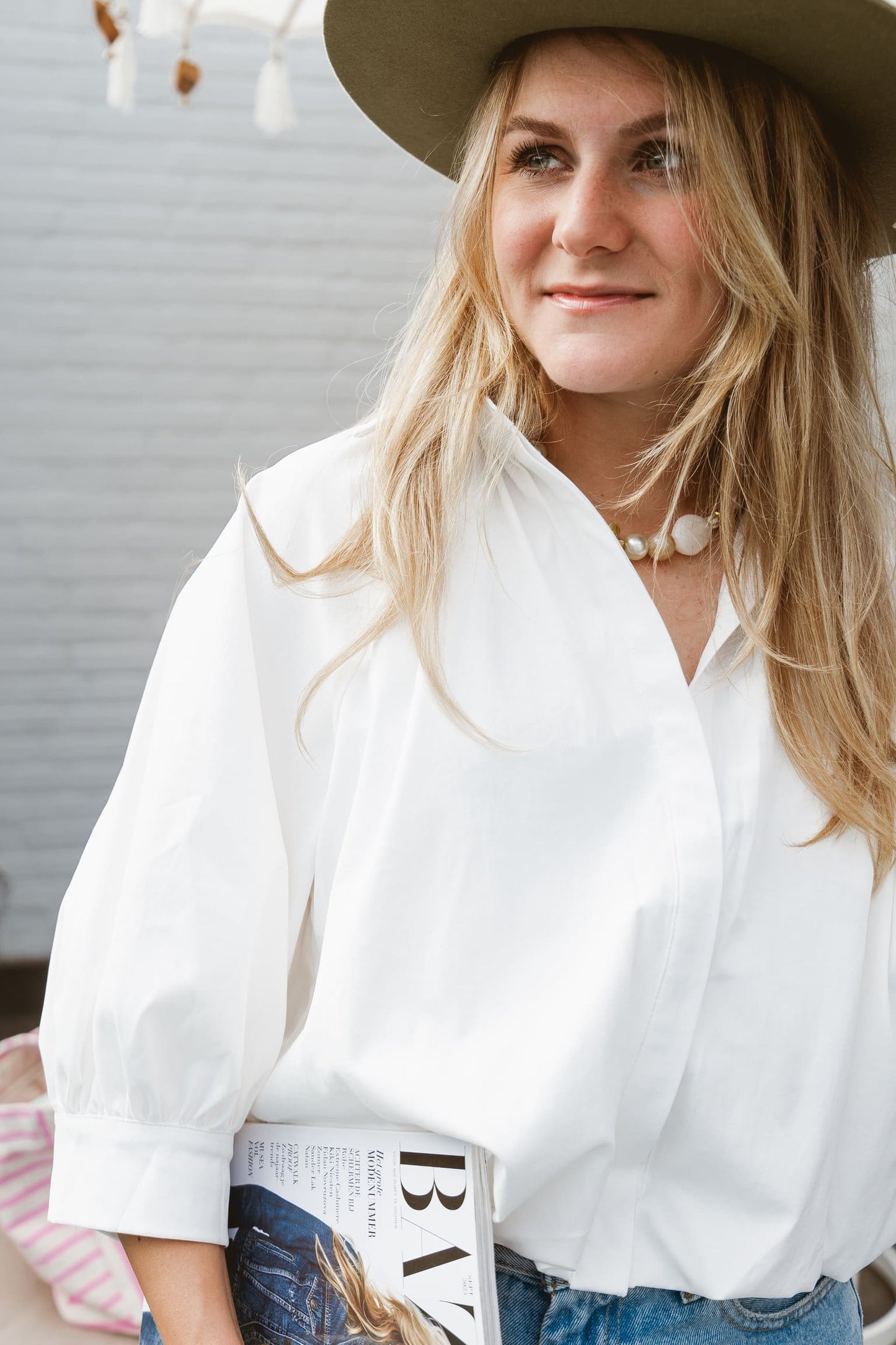 Monaco Blouse - White