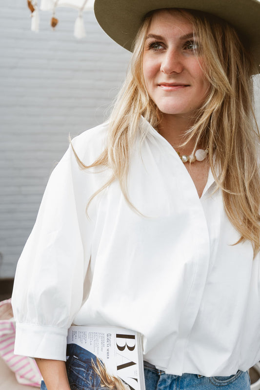Monaco Blouse - White