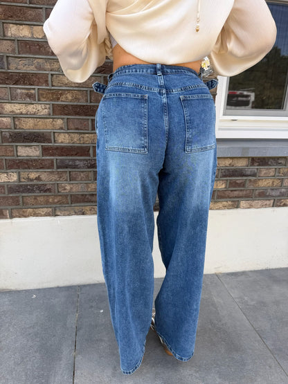 Wide Leg Jeans Lola - Denim