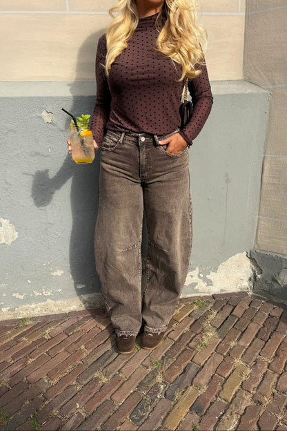 Balloon Jeans - Vintage Brown
