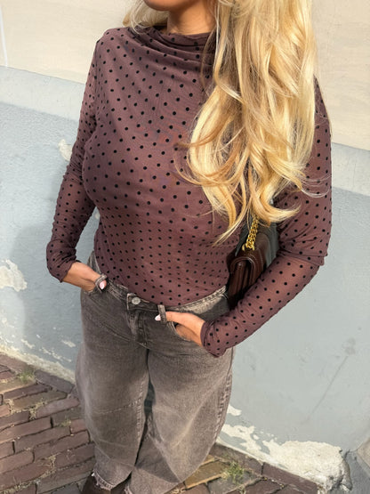 Top Mini Dot - Brown