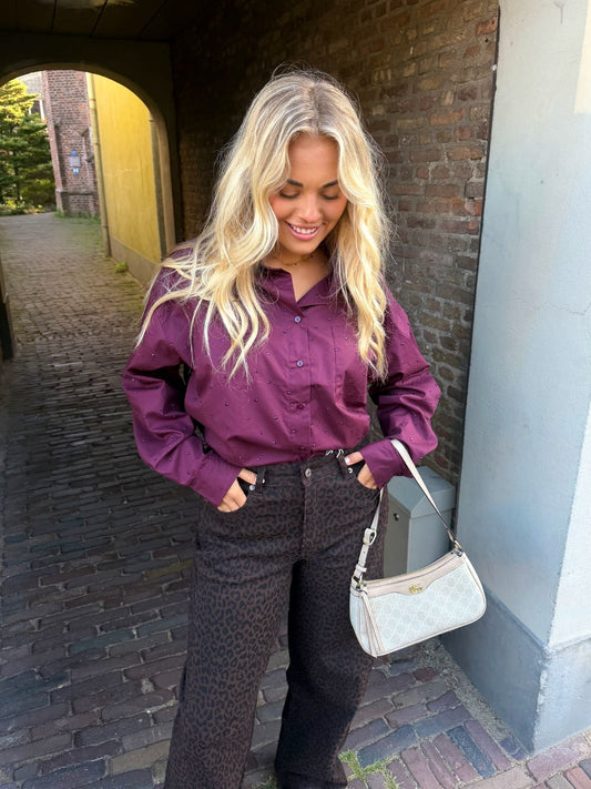 Blouse Faye - Aubergine