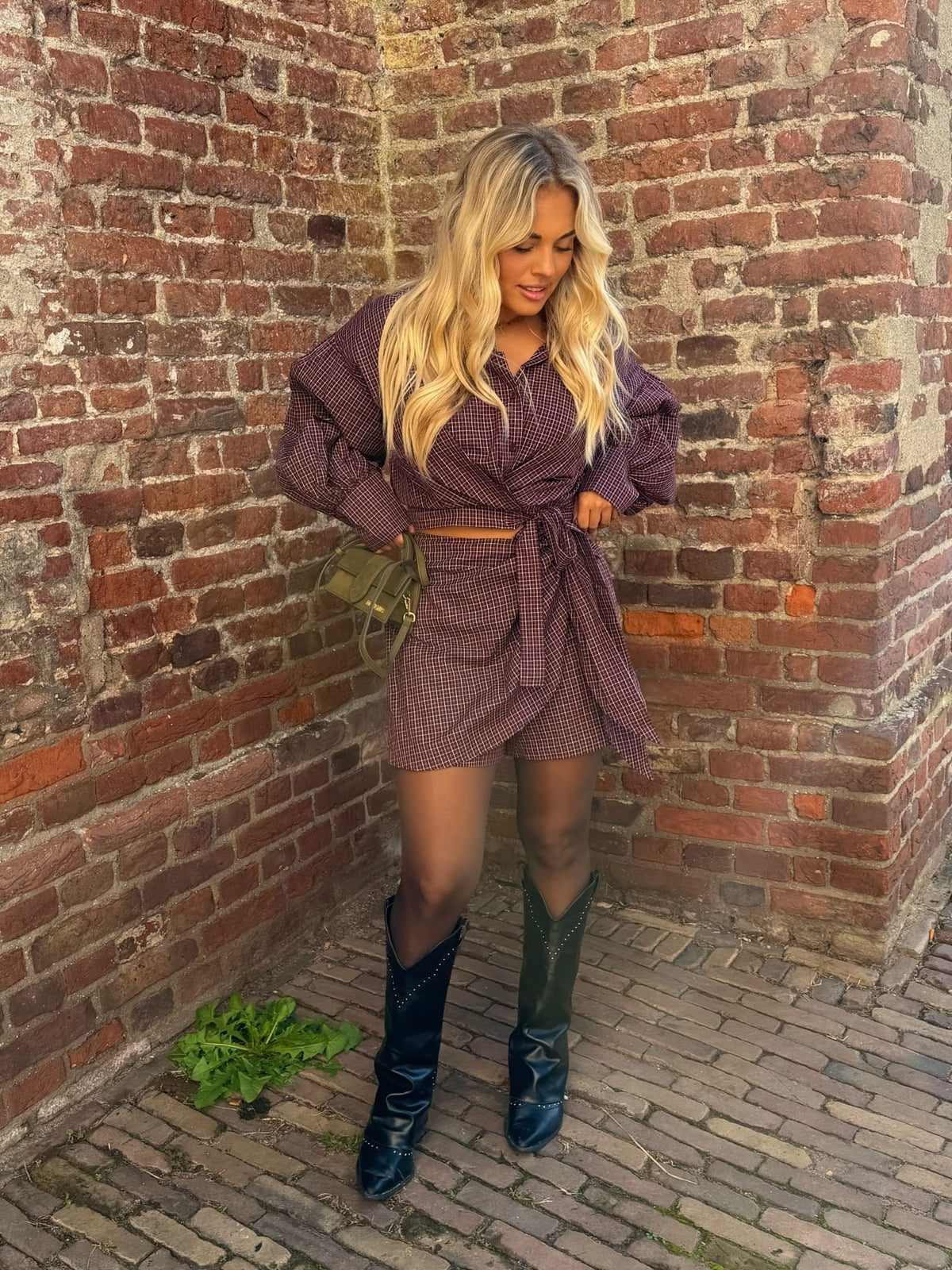 Skort Roma - Burgundy