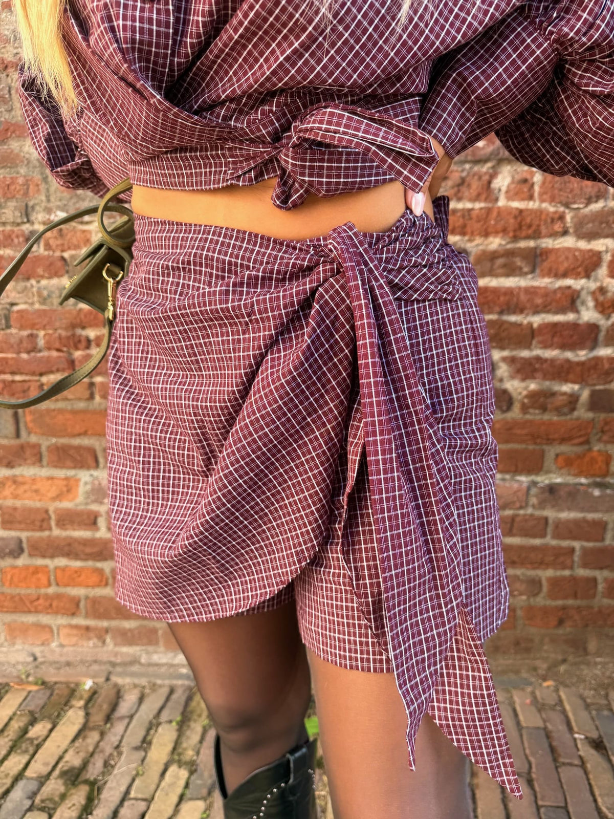 Skort Roma - Burgundy