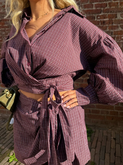 Blouse Roma - Burgundy
