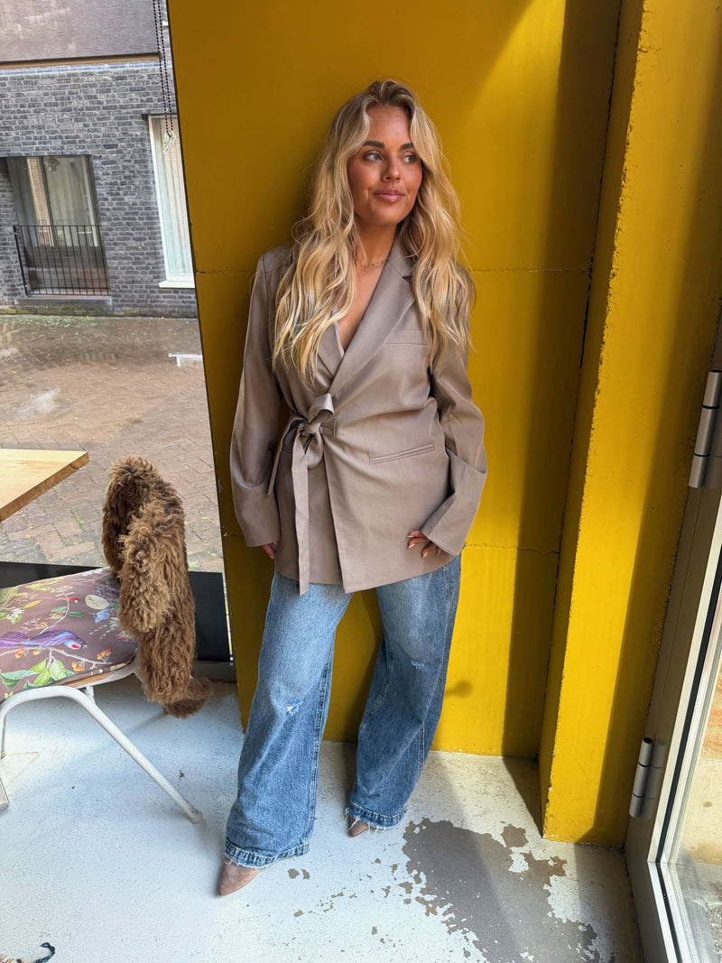 Blazer Tie - Taupe