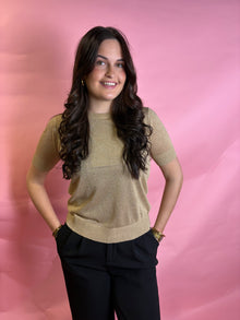 T-shirt Sparkle - Gold