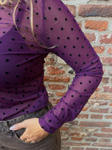 Top Mini Dot - Aubergine