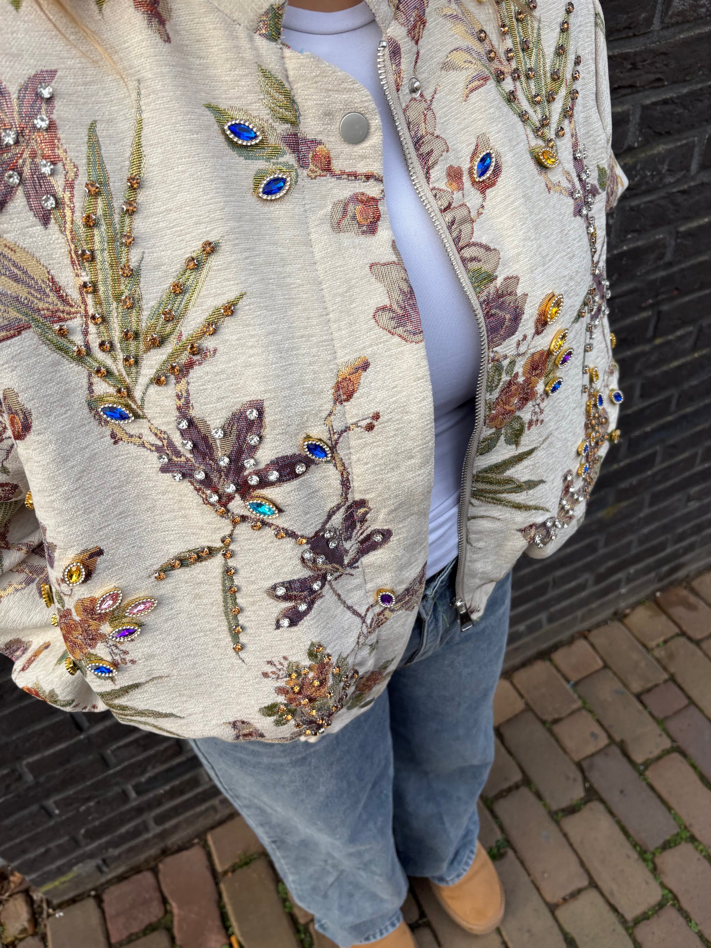 Bomber Jacket Midnight Garden