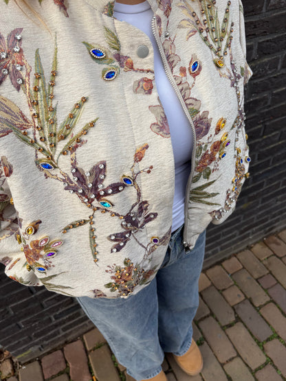 Bomber Jacket Midnight Garden