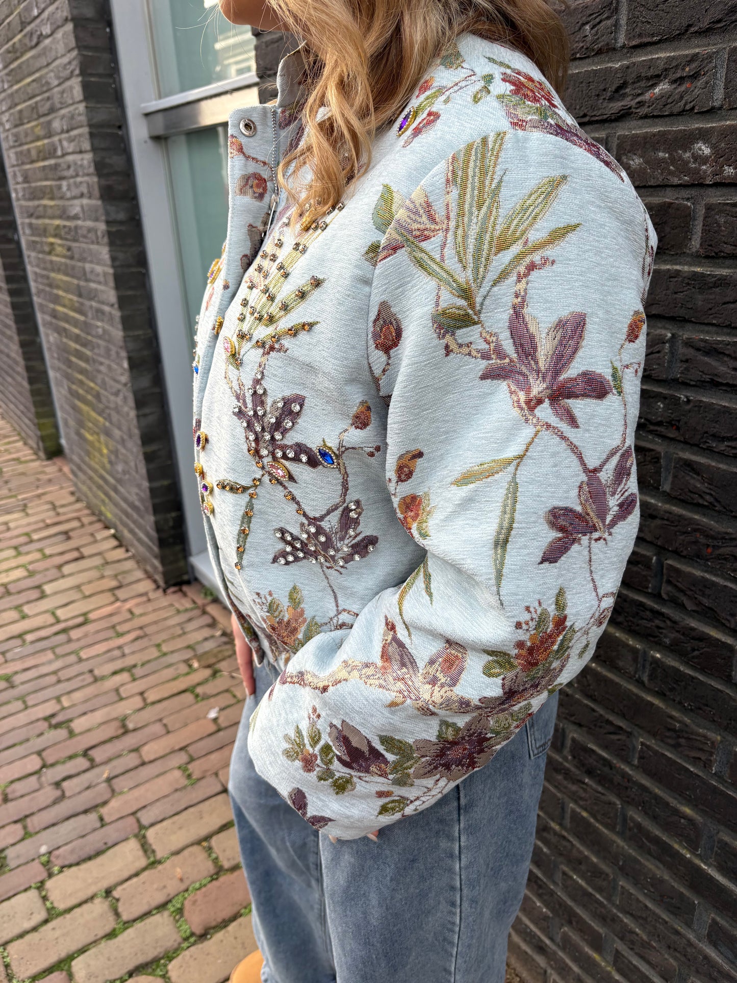 Bomber Jacket Midnight Garden