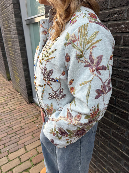 Bomber Jacket Midnight Garden