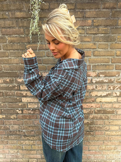 Blouse Sparkle - Brown/Blue