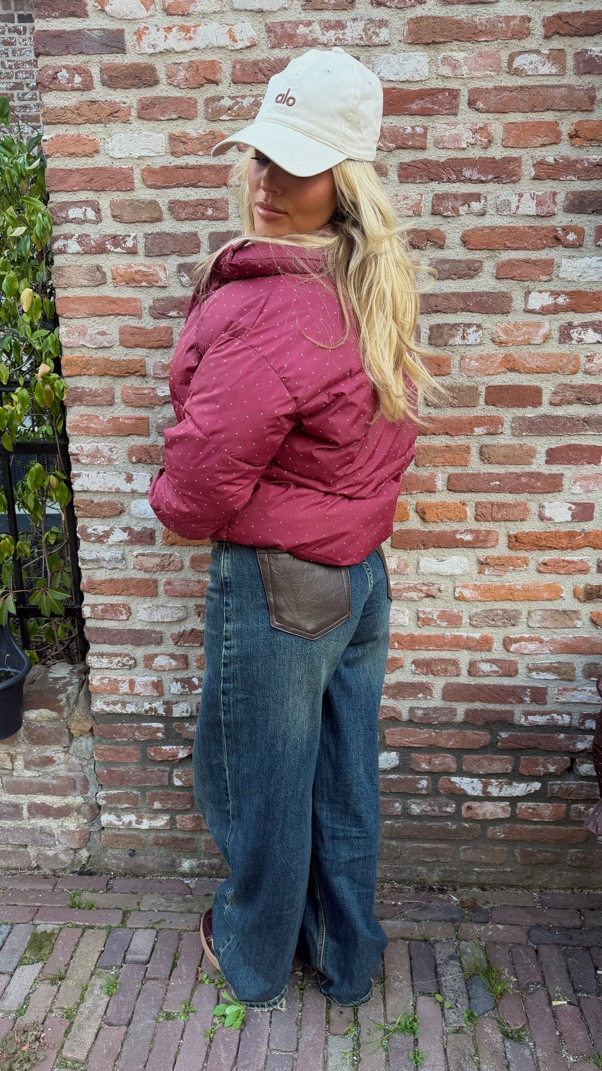 Puffer Jacket Diamond - Bordeaux