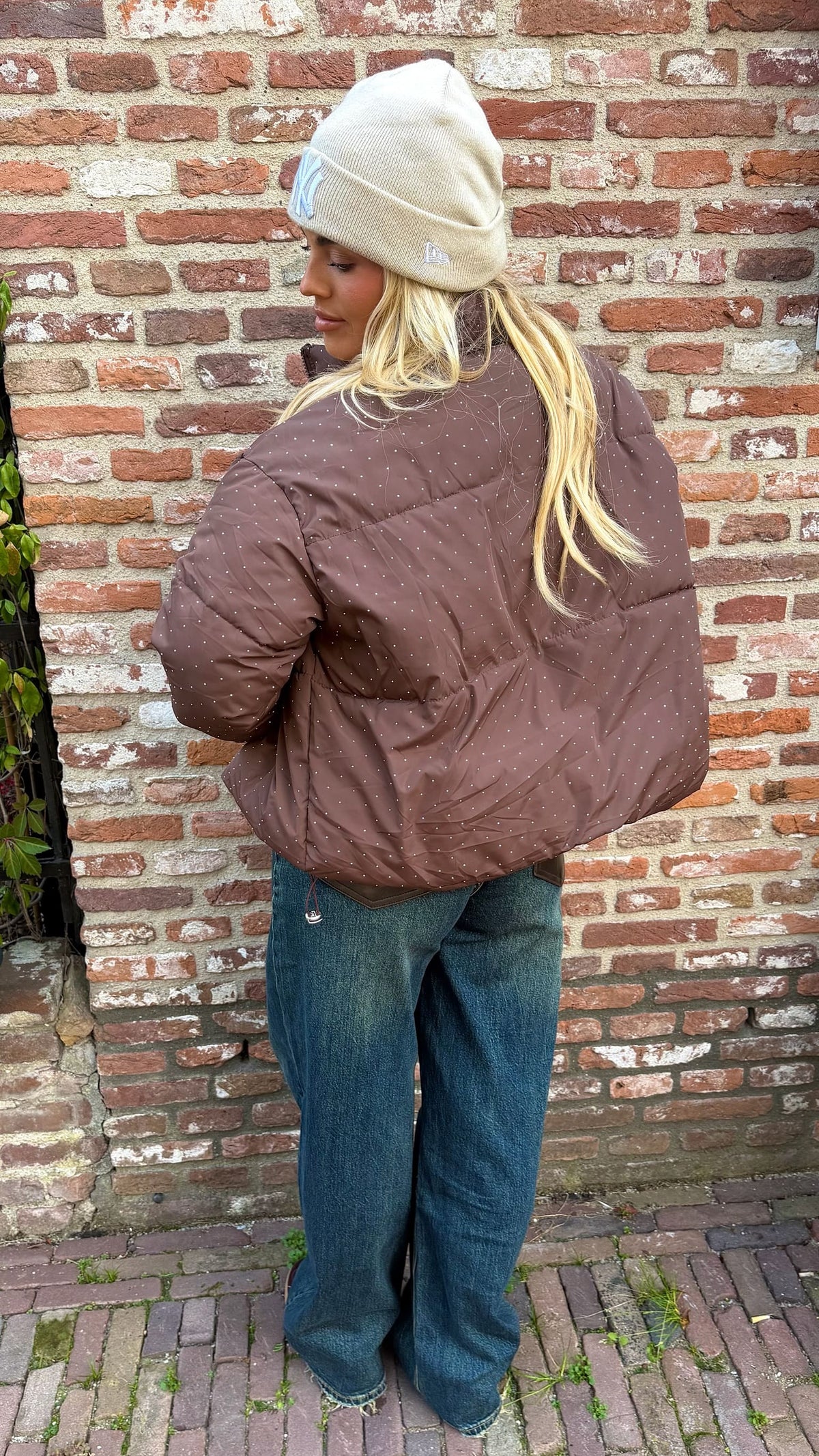 Puffer Jacket Diamond - Brown
