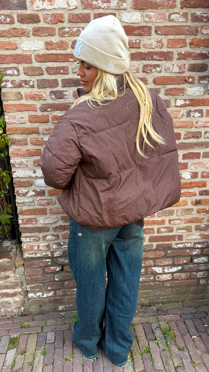 Puffer Jacket Diamond - Brown