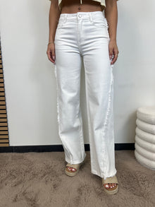 Wide Leg Jeans Fem - White