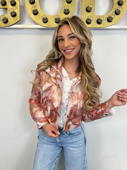 Bomber Jacket Lou - Peach