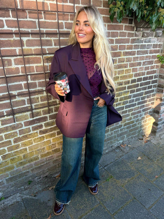 Blazer Mabel - Maroon
