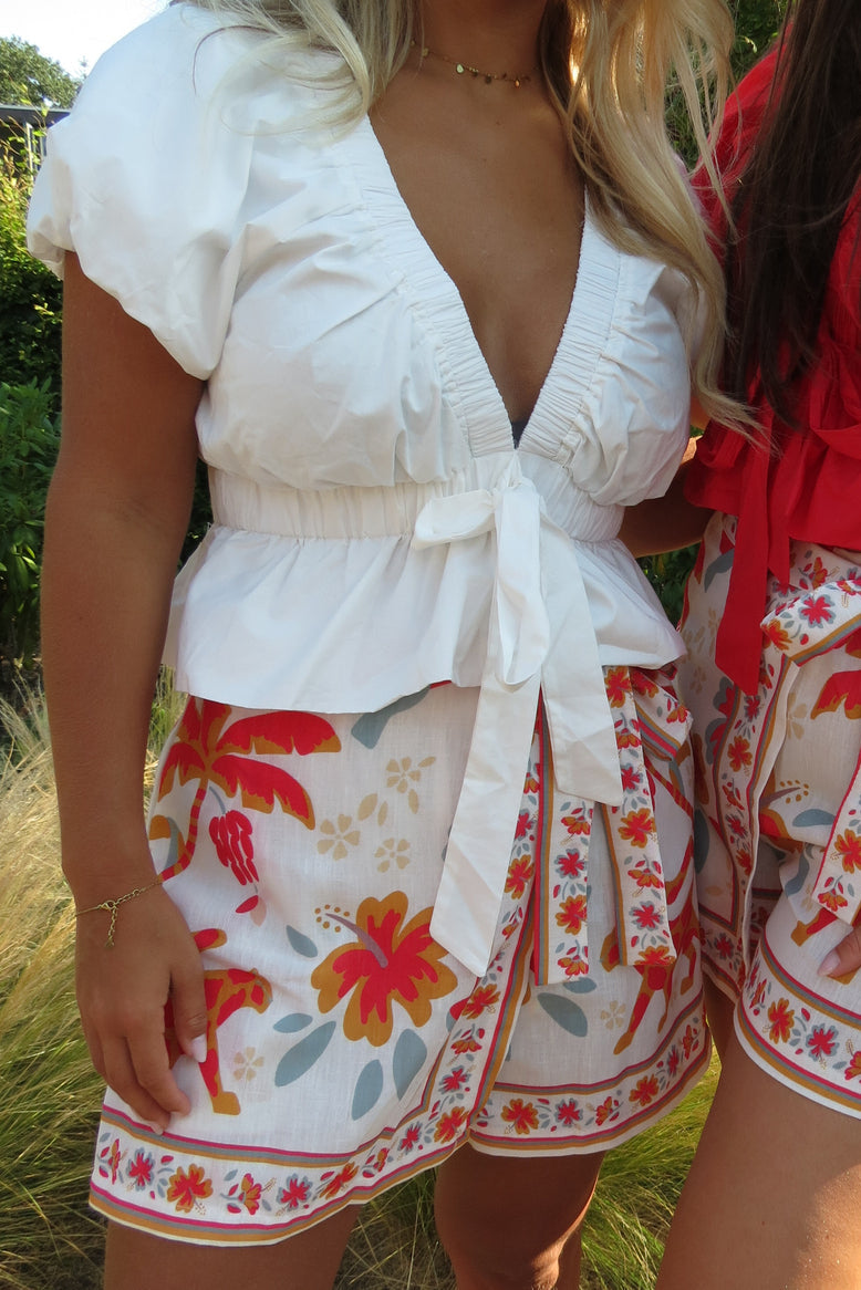 Santorini Top - White