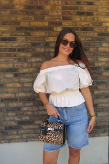 Sparkle Denim Bermuda