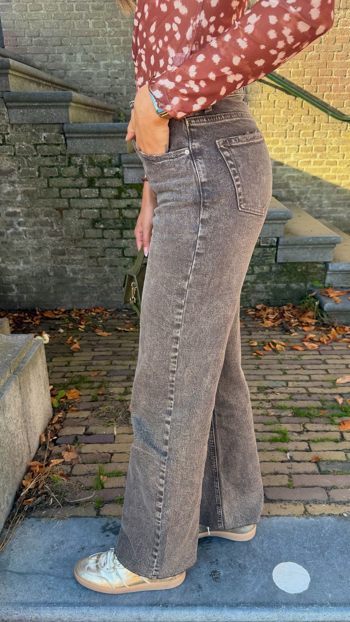 Wide Leg Jeans TALL - Vintage Brown