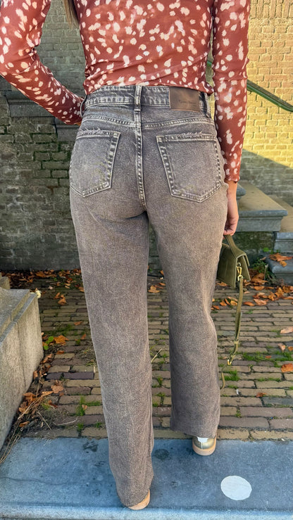 Wide Leg Jeans TALL - Vintage Brown