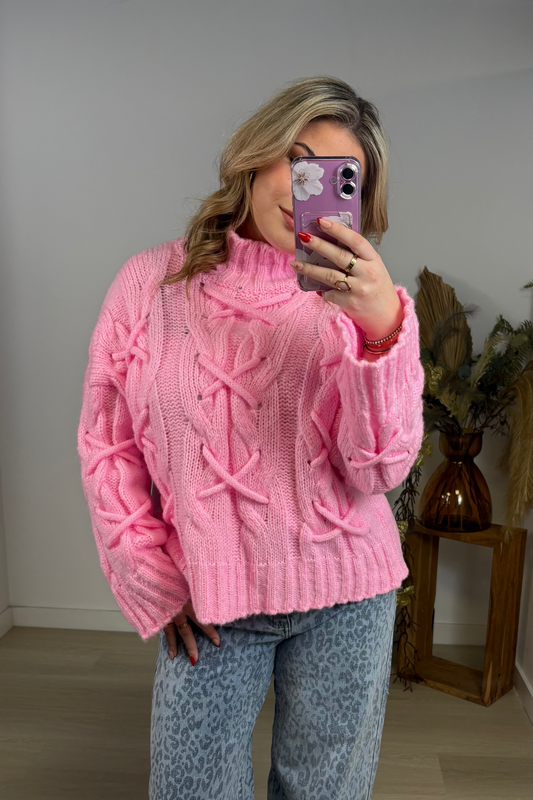 Pink Knit Sweater