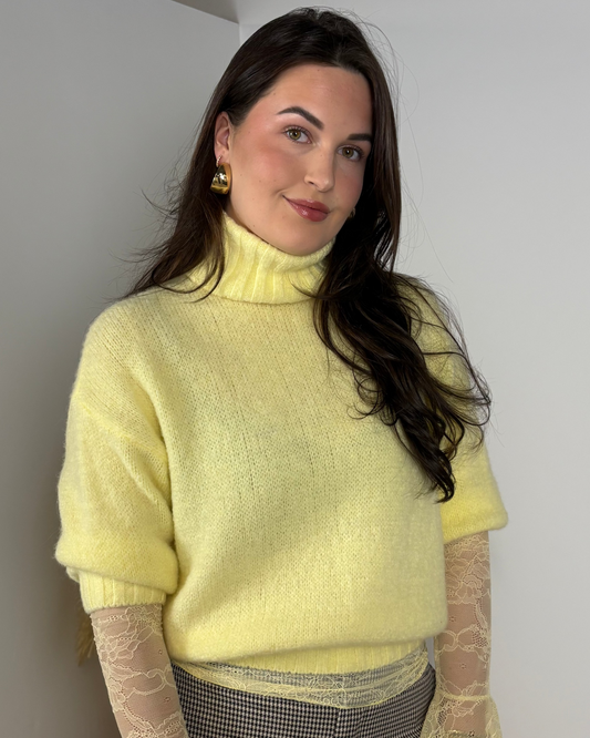 Yellow Turtleneck Knit