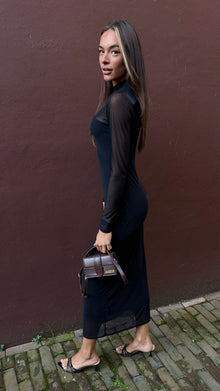 Robe longue Maya - Noir