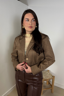 Cropped Bomber Earthy