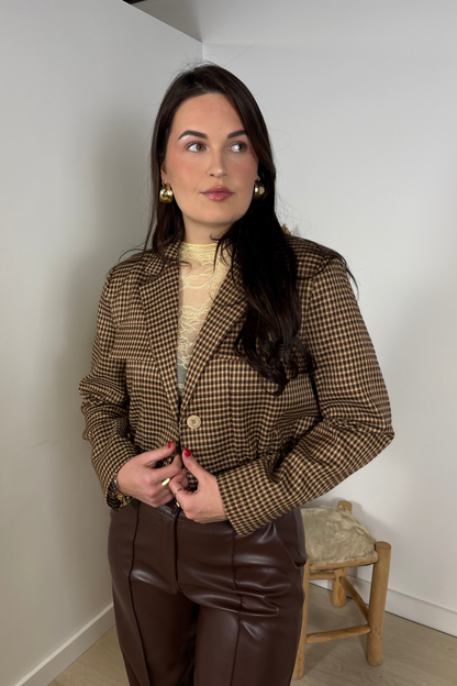 Cropped Bomber Earthy